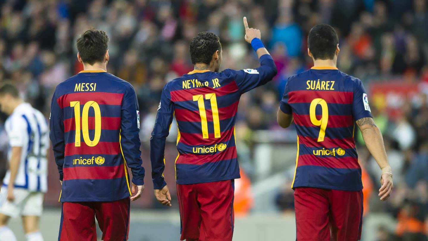 Messi, Neymar and Suárez, the spearhead of the FC Barcelona