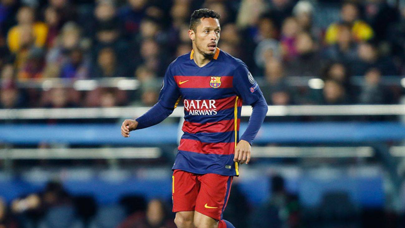 Adriano Correia in a party of the FC Barcelona this 2015-2016