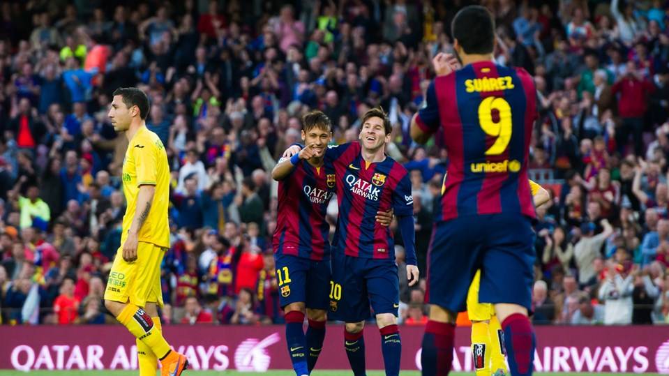 The Getafe went out goleado in his last visit to the feudo of the Barça
