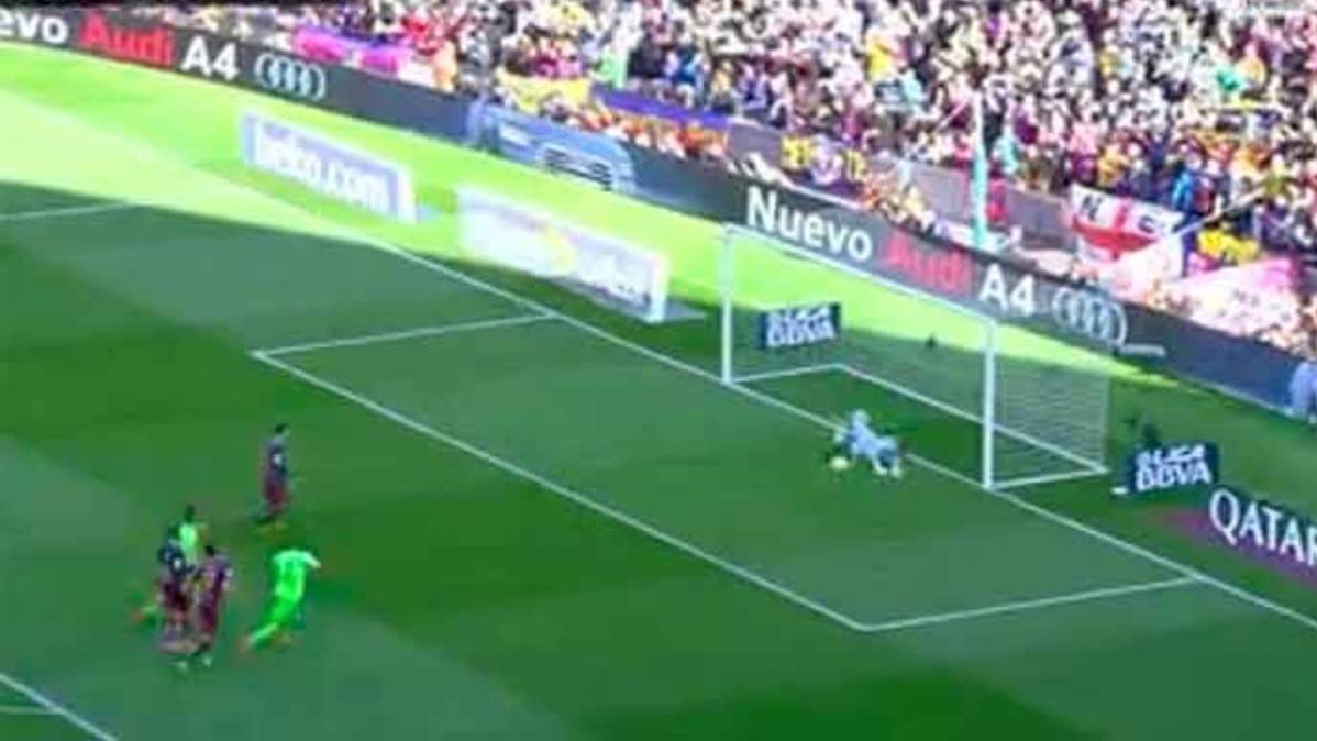 Ninth penalti failed by the Barça