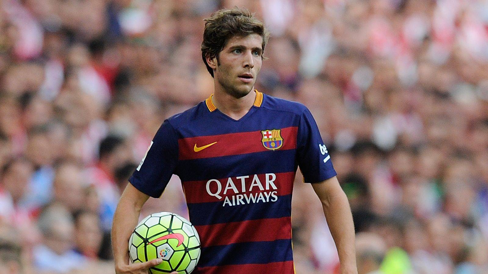 Sergi Roberto, en un partido con el Barça de esta 2015-2016