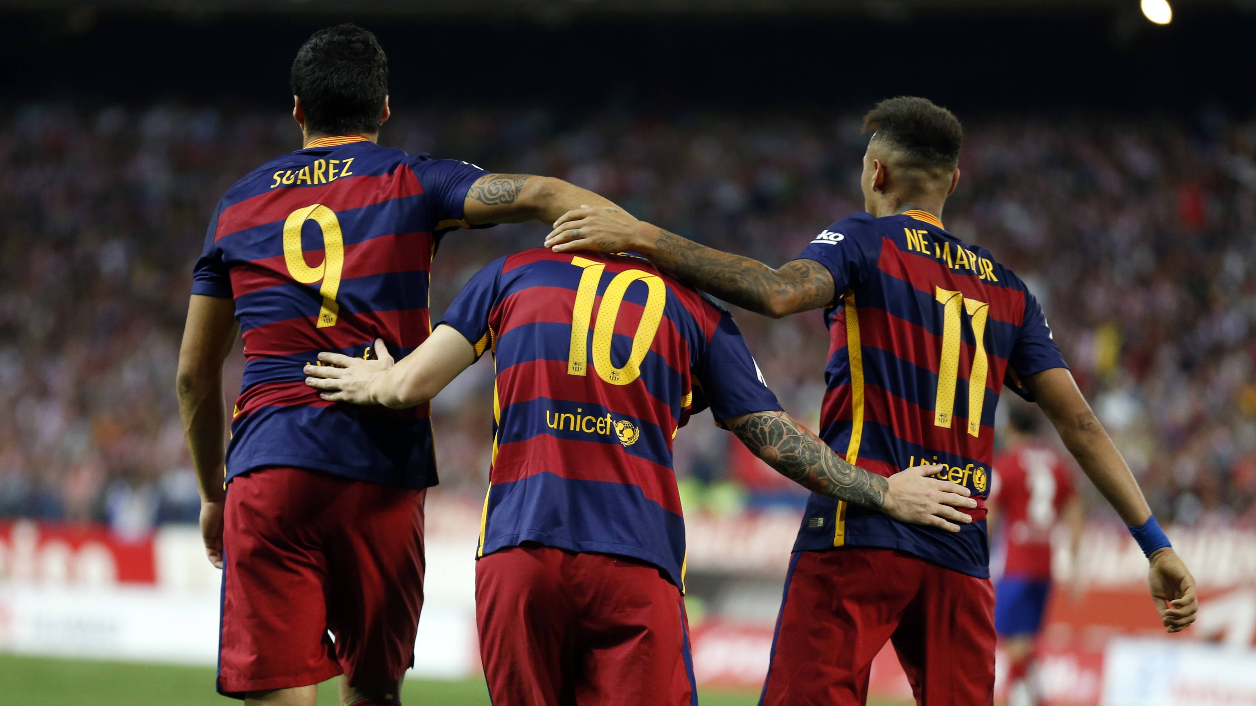 Suárez, Messi y Neymar, los primeros en el ránking de asistencias
