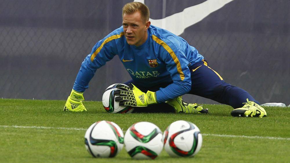 Ter Stegen In a training with the FC Barcelona