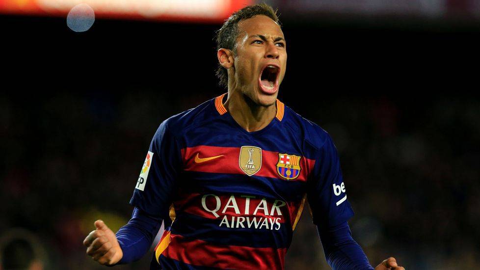 Neymar Is very happy in the FC Barcelona
