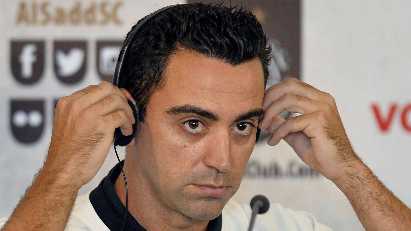 Xavi Hernández, in a press conference in Qatar