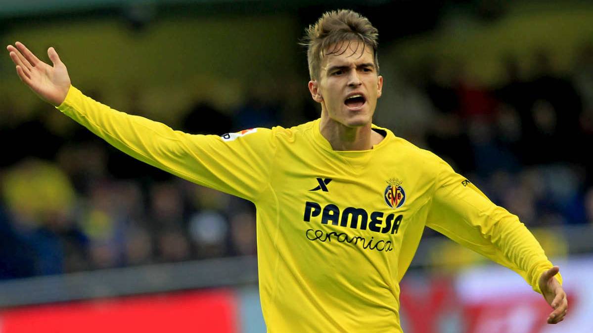 Denis Suárez, protesting an action with the T-shirt of the Villarreal
