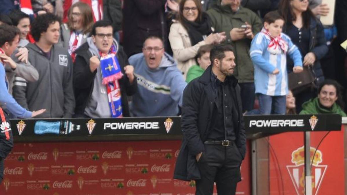 Diego Simeone dio por perdida la Liga tras perder ante el Sporting