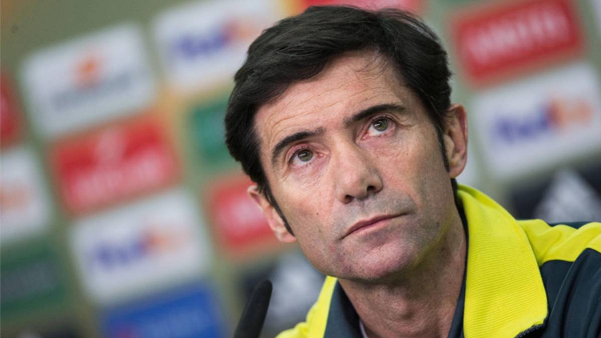 Marcelino in the previous press conference to the party in front of the FC Barcelona