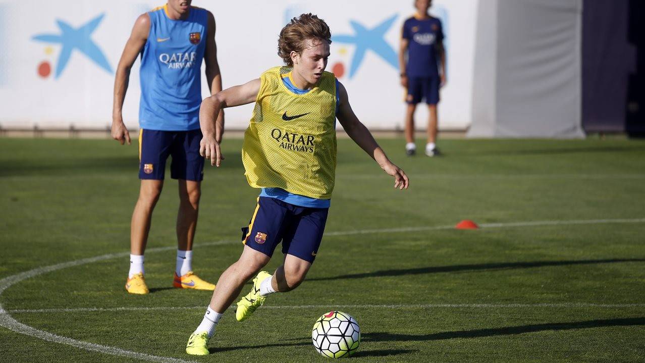 Alen Halilovic, training with the Barça the past month of August