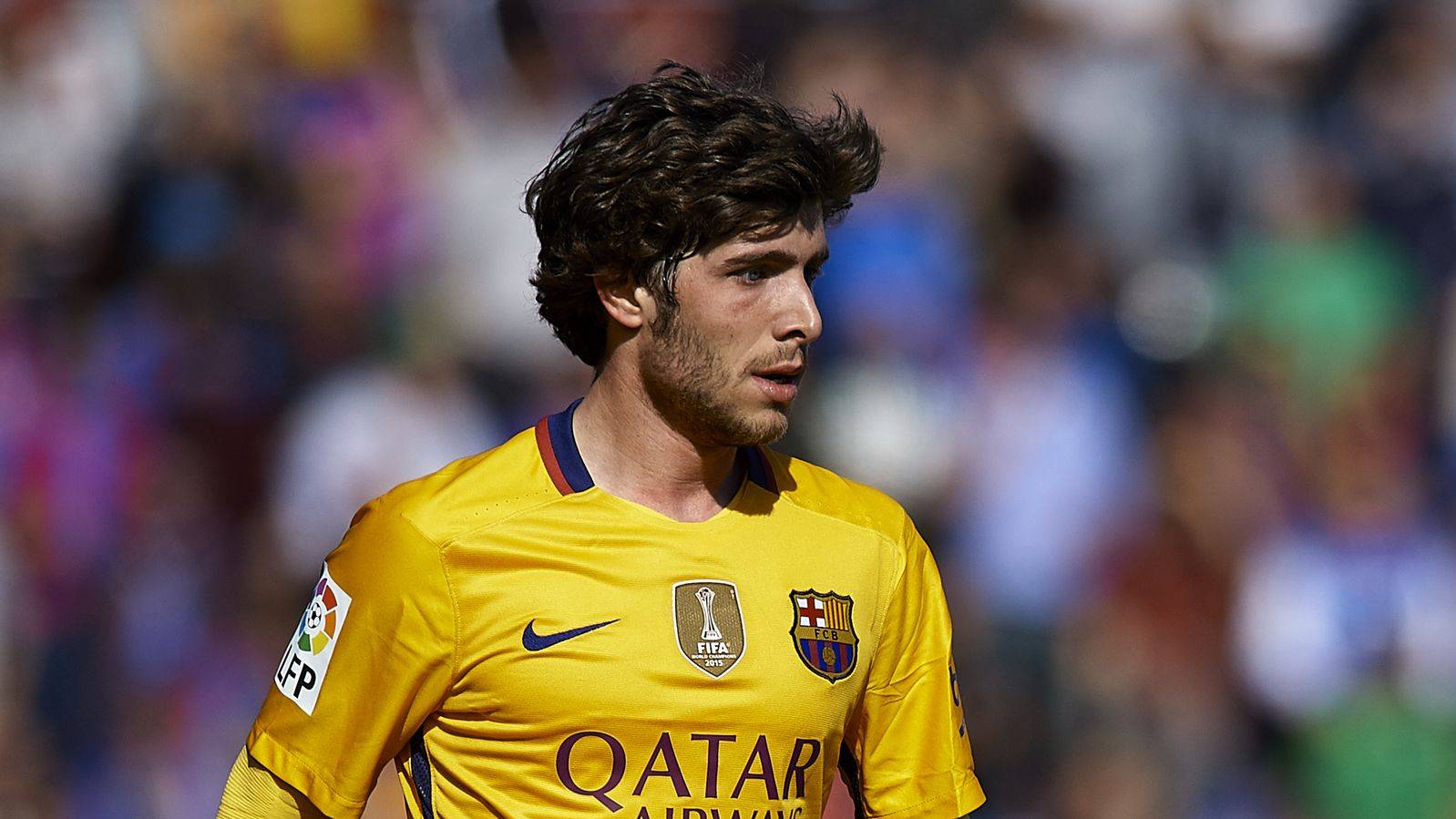 Sergi Roberto, en un partido de esta temporada con el Barça