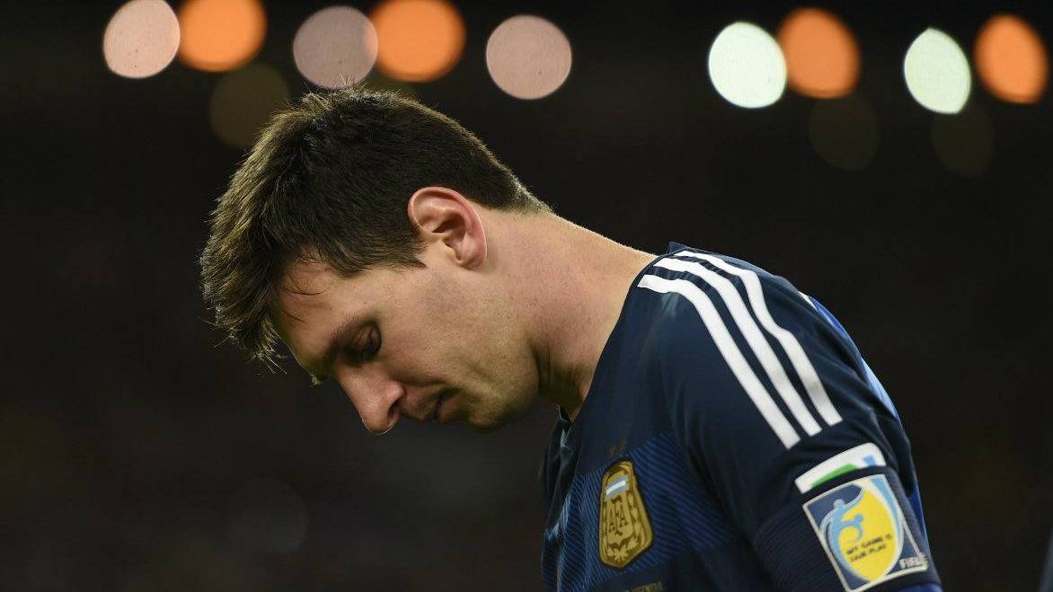 Leo Messi, cabizbajo con la selección de Argentina
