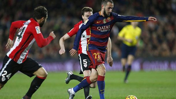 The new signing of the fc barcelona finished with annoyances against the athletic