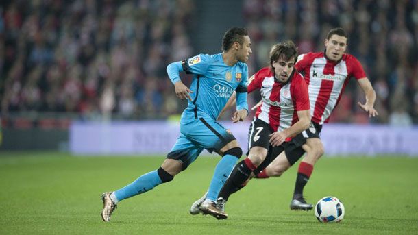 The Brazilian star of the fc barcelona saw door against the athletic