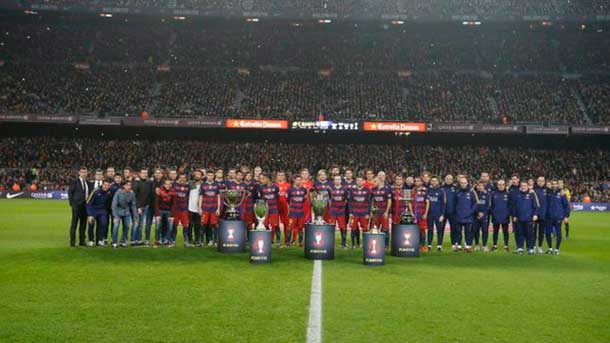 The Andalusian group did the traditional corridor after the barça achieved the world-wide of clubs in the last meeting contested