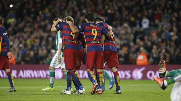 Spectacular party of the barça to beat the record of goals of the real madrid