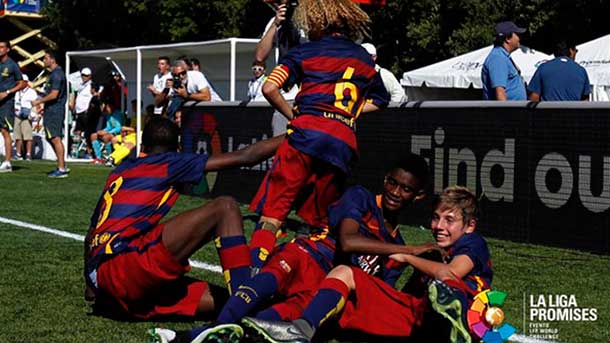 The Barcelona group heaved the trofe ode champion of laliga promises after a big party of xavi simons in the final