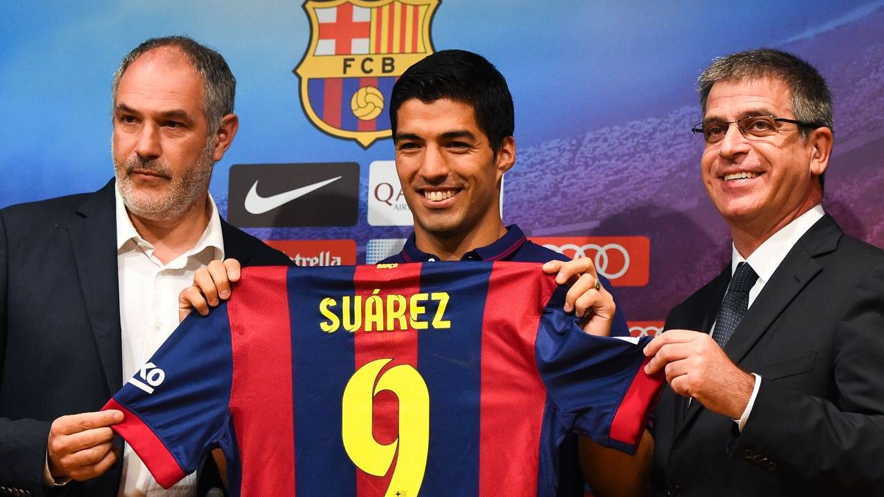 Luis Suárez fichó por el FC Barcelona previo pago de 82 millones de euros