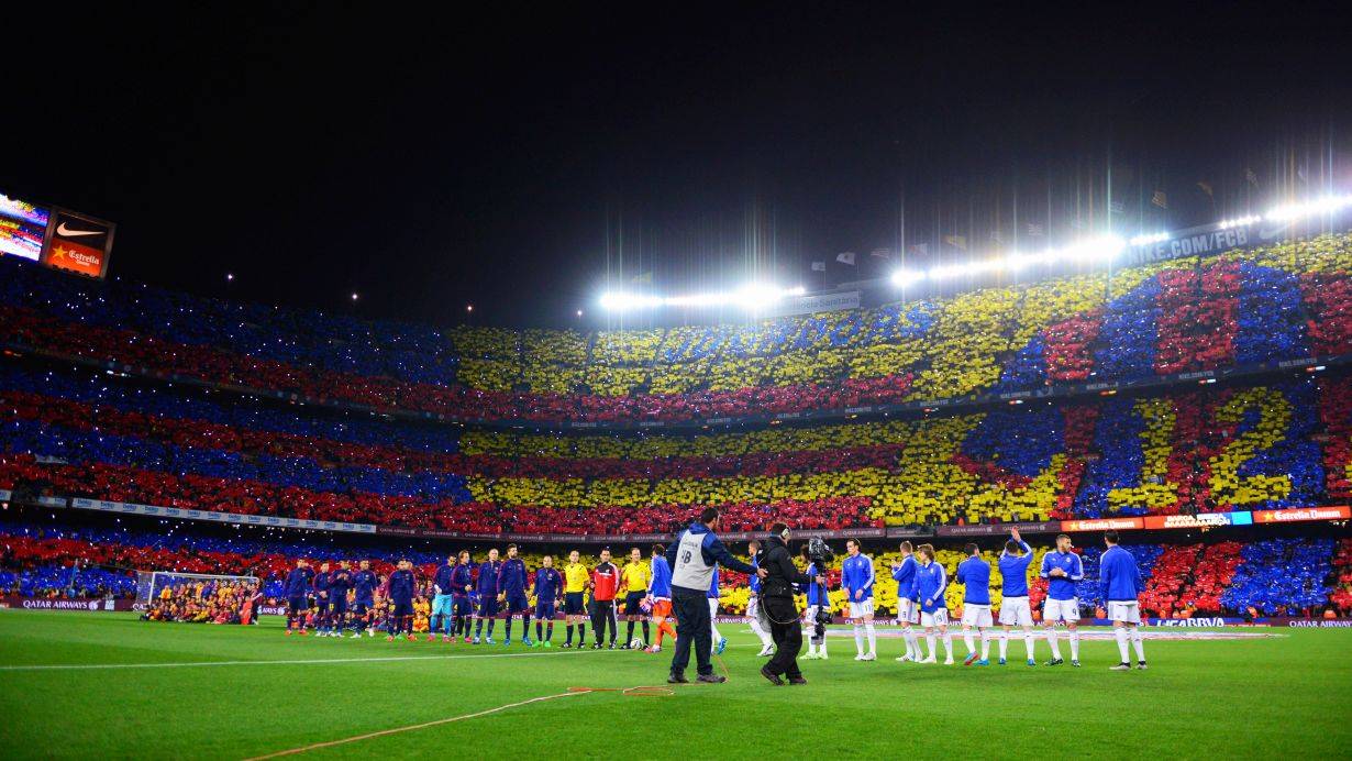 The Camp Nou in the last Barça-Madrid