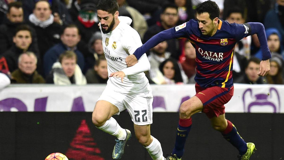 Isco Alarcón during the party between the Real Madrid and the FC Barcelona