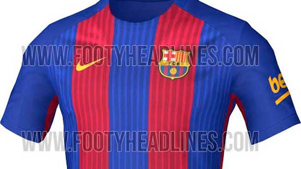 Simetría dedo índice Escuchando Será esta la nueva camiseta del FC Barcelona 2016-2017?