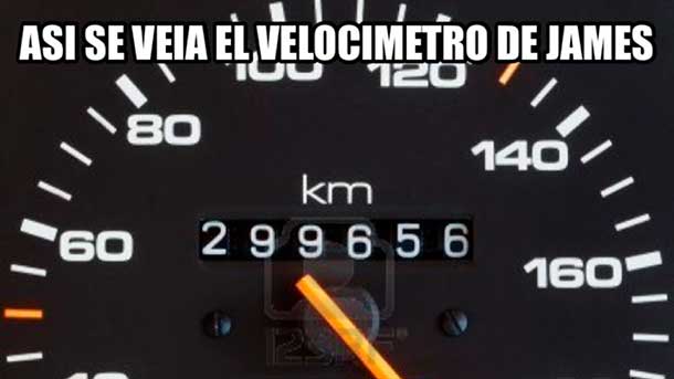 The international Colombian was pillado by the police to 200 kilometres by hour and the "memes" did not leave to happen his opotunidad to appear