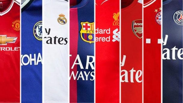 These are the 10 better T-shirts paid of the world of the football