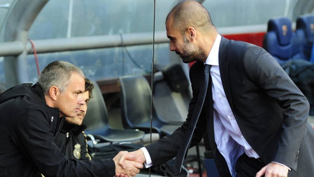 ¿Le dará la mano Pep Guardiola a José Mourinho?