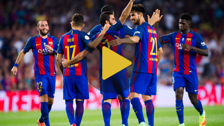 Vídeo resumen: FC Barcelona 3 Sevilla 0 (Supercopa)