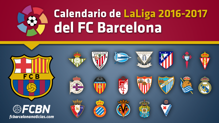Calendario del FC Barcelona en La Liga 2016-2017 – Todos los partidos