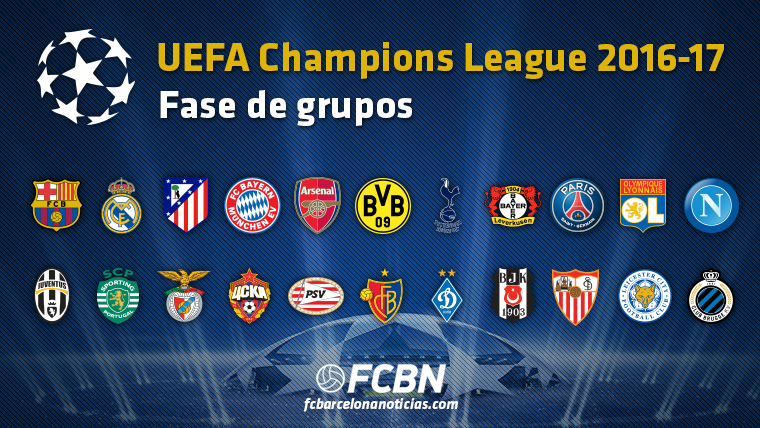 Así queda la fase de grupos de la Champions League 2016-17