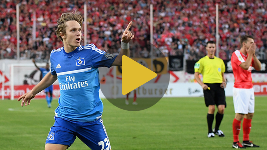 Golazo decisivo de Halilovic en su debut oficial con el Hamburgo