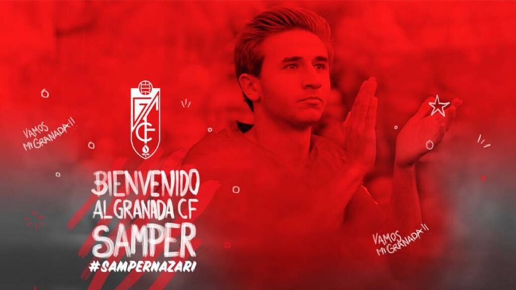 OFICIAL: Samper, cedido una campaña al Granada