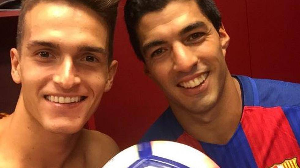 Los Suárez azulgranas celebraron juntos la victoria