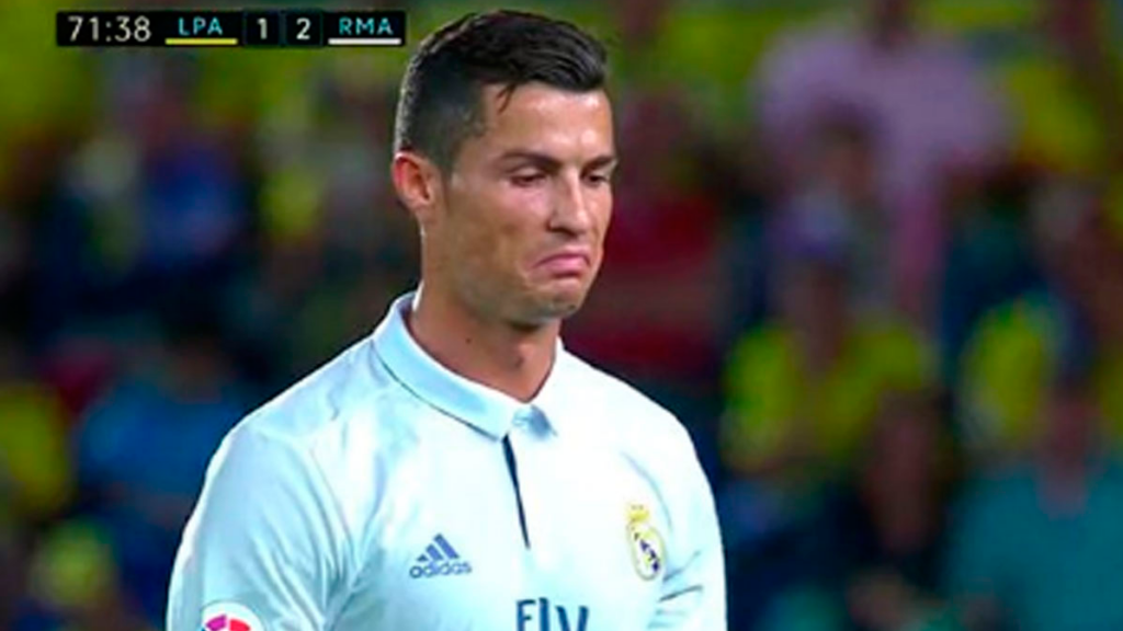 «Rabieta» de Cristiano Ronaldo cuando lo cambió Zidane