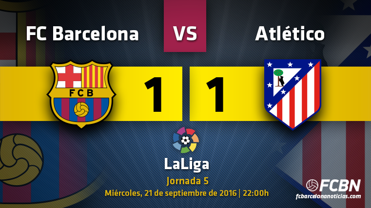 Al Barça no le valió con su fútbol ante el Atlético (1-1)