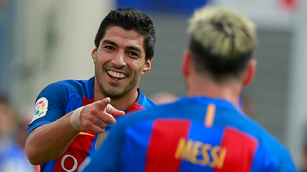 Luis Suárez y Leo Messi, los mejores goleadores de 2016