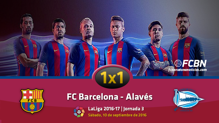 El 1×1 del FC Barcelona frente al Deportivo Alavés