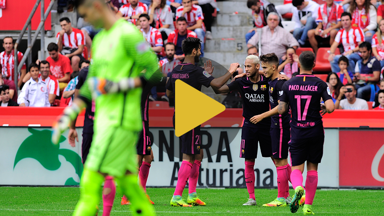 Vídeo resumen: Sporting de Gijón 0 FC Barcelona 5 (Liga J6)