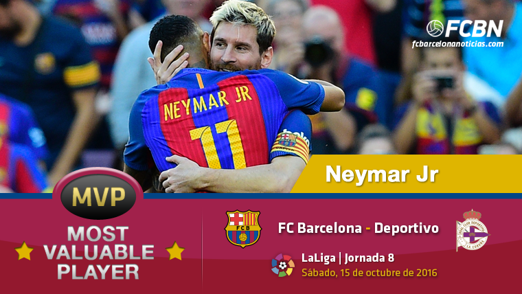 Neymar Jr, el «MVP» del FC Barcelona contra el Deportivo
