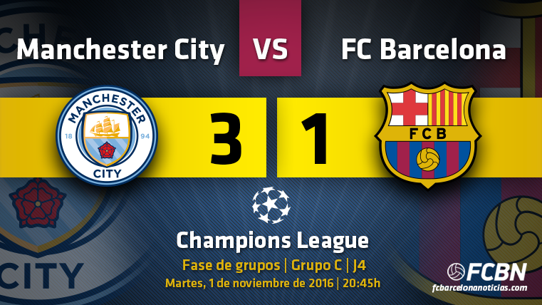 El Manchester City le ganó al Barça con sus propias armas (3-1)