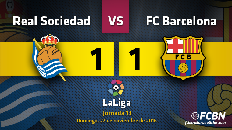 BLACK SUNDAY: El Barça empata en Anoeta… ¡Y a 6 del Madrid!