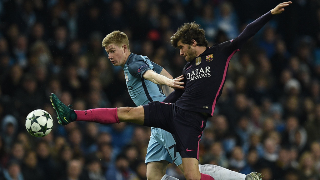 Ter Stegen, obstaculizado en el golazo de Kevin De Bruyne