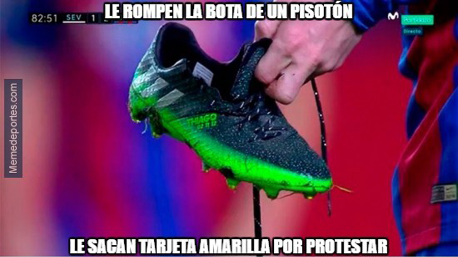 Estos son los mejores «memes» del Sevilla-Barcelona