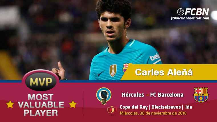 Carles Aleñá, el «MVP» del FC Barcelona frente al Hércules