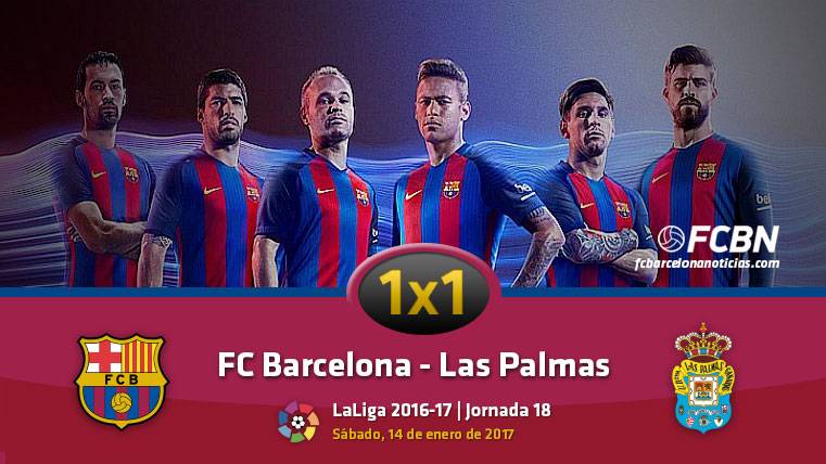 El 1×1 del FC Barcelona ante la UD Las Palmas (Liga J18)
