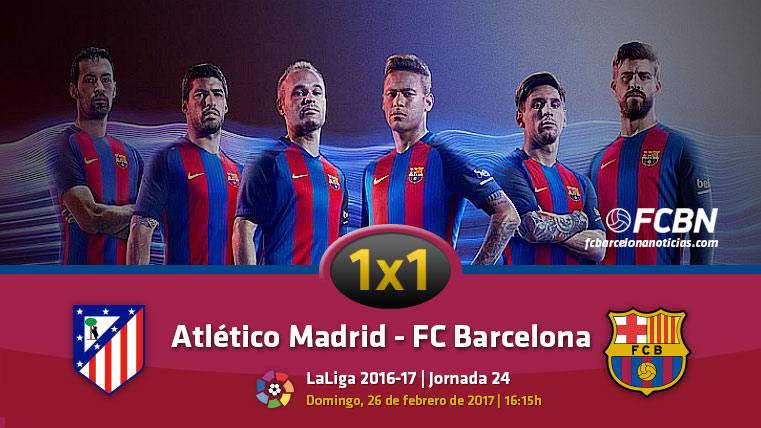 El 1×1 del FC Barcelona frente al Atlético de Madrid