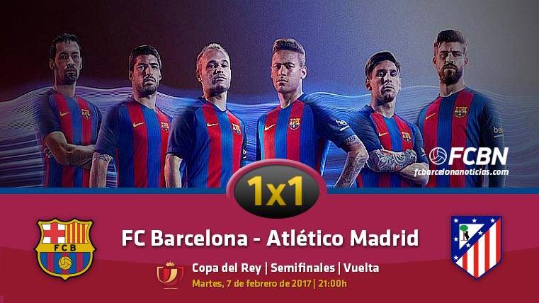 El 1×1 del FC Barcelona frente al Atlético de Madrid