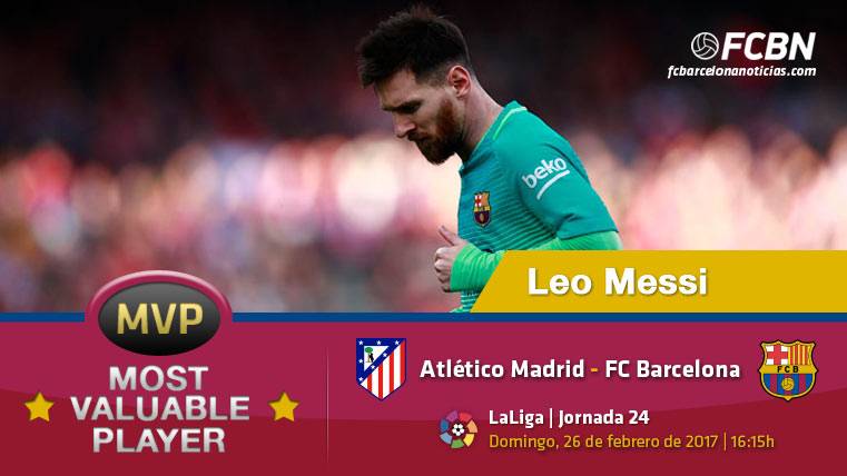 Leo Messi, el «MVP» del FC Barcelona contra el Atlético