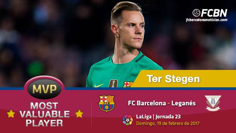 Ter Stegen, el «MVP» del FC Barcelona ante el Leganés