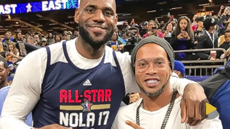 Ronaldinho, la estrella culé invitada en el NBA All Star